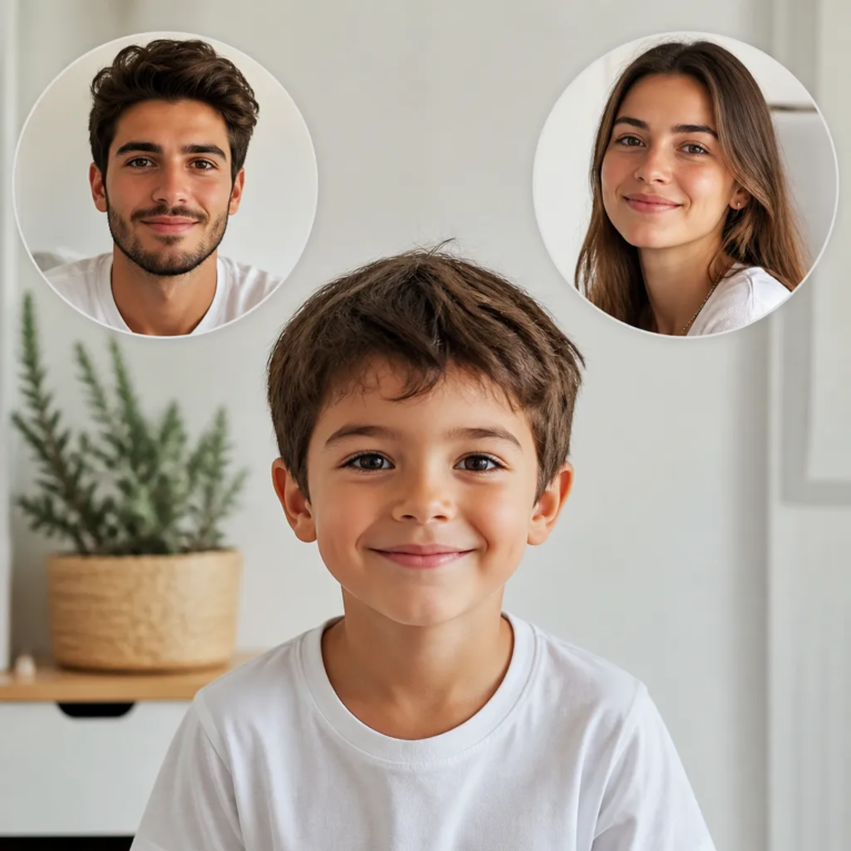 Veja como seu filho vai ficar com suas fotos e dele