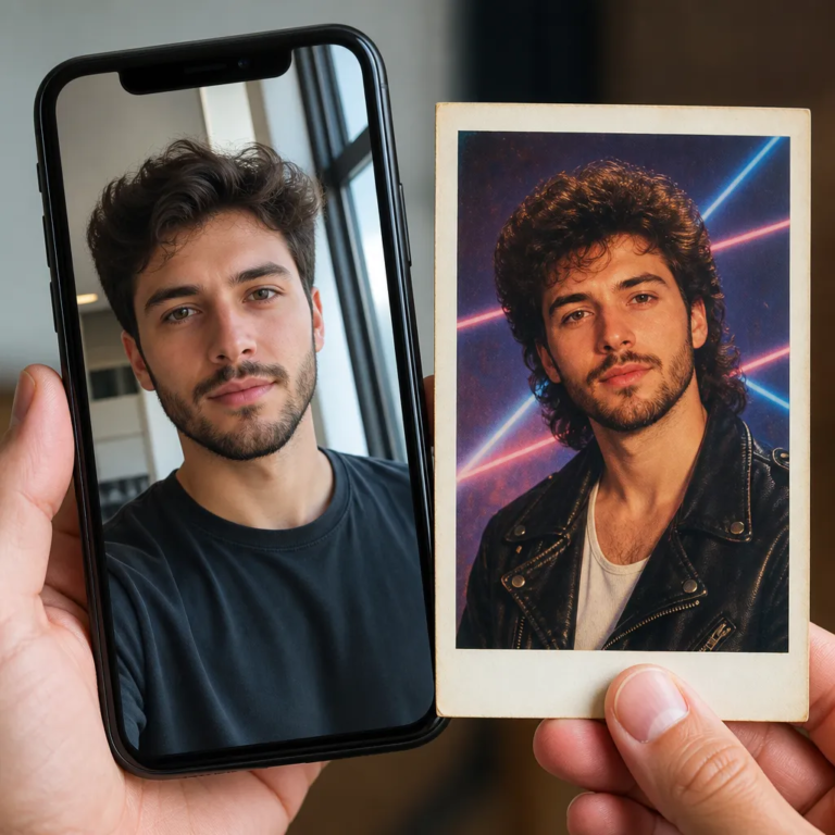 Transforme sua Foto em Estilo Anos 80 no iPhone