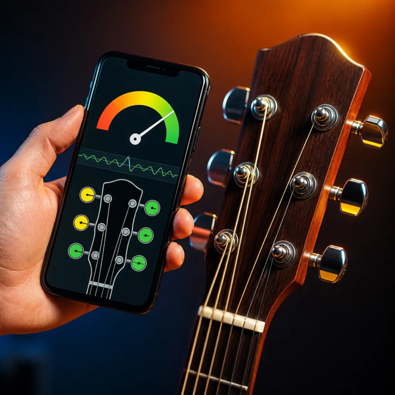 Afine seu violão com o celular facilmente